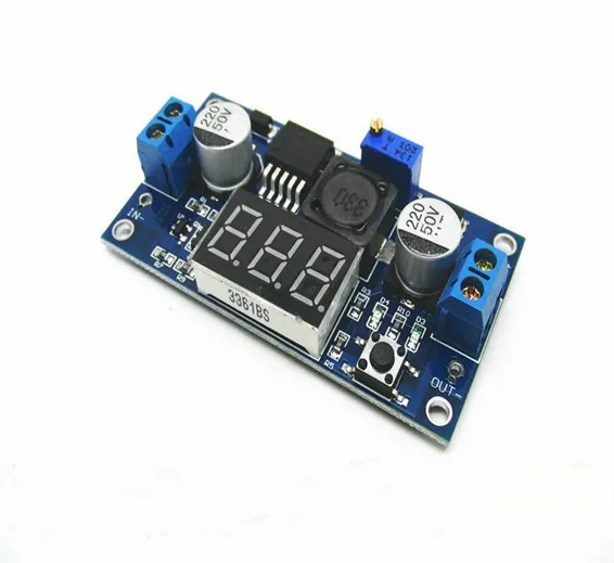 LM2596 2A Buck Step-down Power Converter Module DC 4.0~40 to 1.3-37V LED Voltmeter