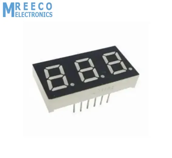 3 Digit 7 Segment Common Anode Red Color Display