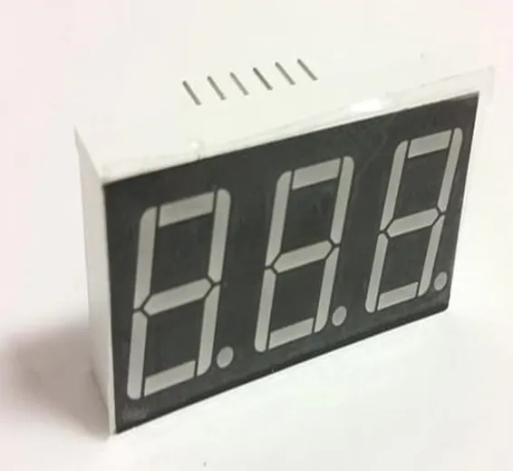 3 Digit 7 Segment Common Anode Red Color Display