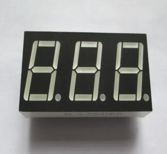 3 Digit 7 Segment Common Anode Red Color Display