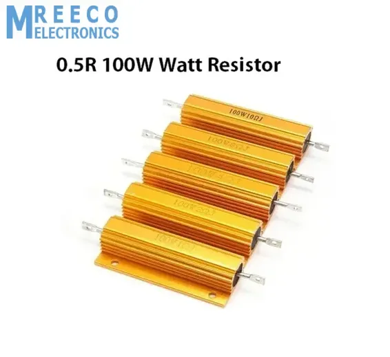 Aluminum Wirewound Golden 0.5R 100W Watt Resistor