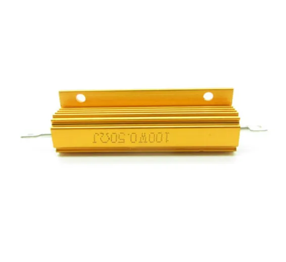 Aluminum Wirewound Golden 0.5R 100W Watt Resistor