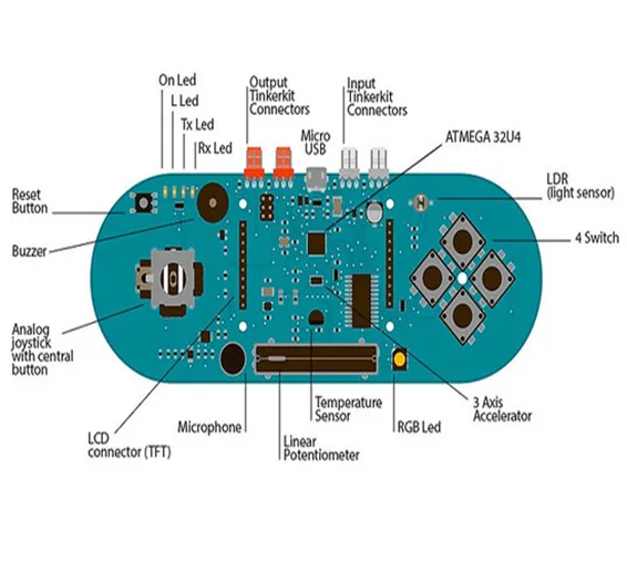 Arduino ESPLORA Joystick Photosensitive Sensor Board Support LCD