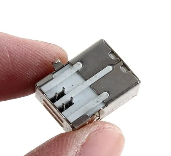 4 Pin USB B Type Socket Connector