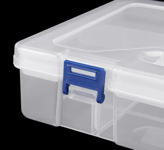 Adjustable Double Layer Component Organizer Tool Container Storage Box