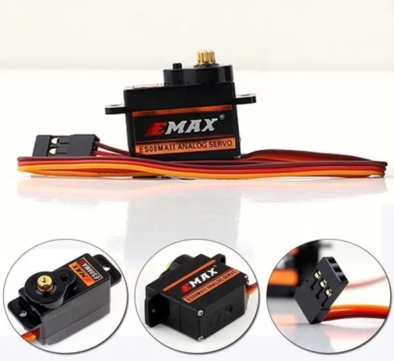 EMAX Mini Analog Metal Gear Servo Motor Set ES08MA