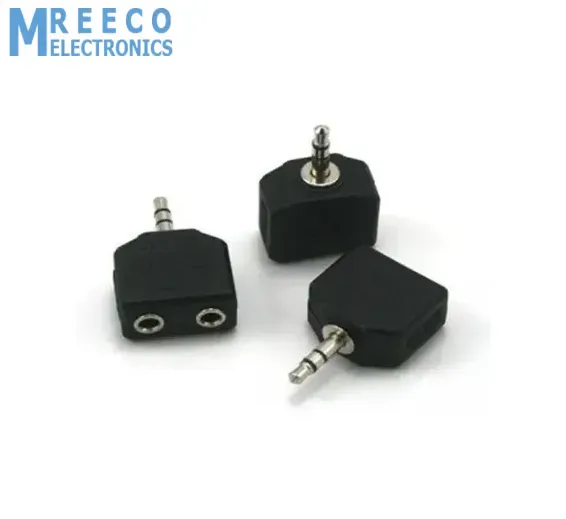 Headphone Jack Splitter 3.5mm Jack Plug to 2x 3.5mm Jack Sockets Stereo Adaptor Dual Splitter