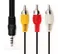 RCA Male to 3.5mm Male Jack Composite Audio Video A/V Cable IN PAKISTAN