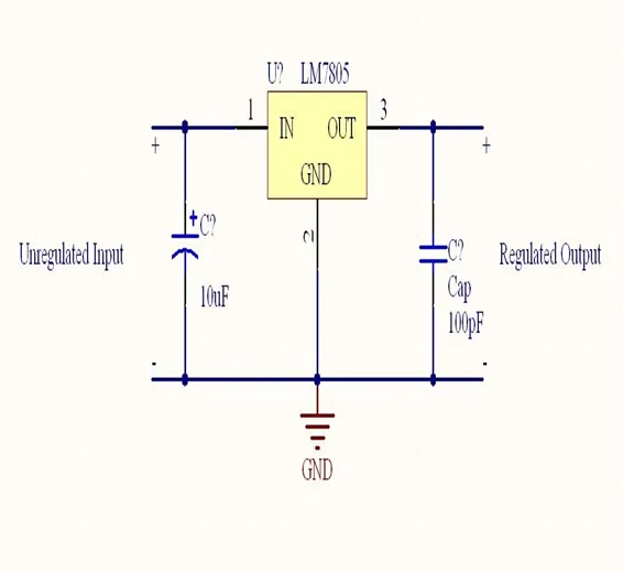 LM7815 voltage regulator