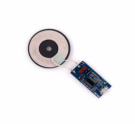 Qi DIY Wireless Charger Module Transmitter PCBA Circuit Board with DIY Coil