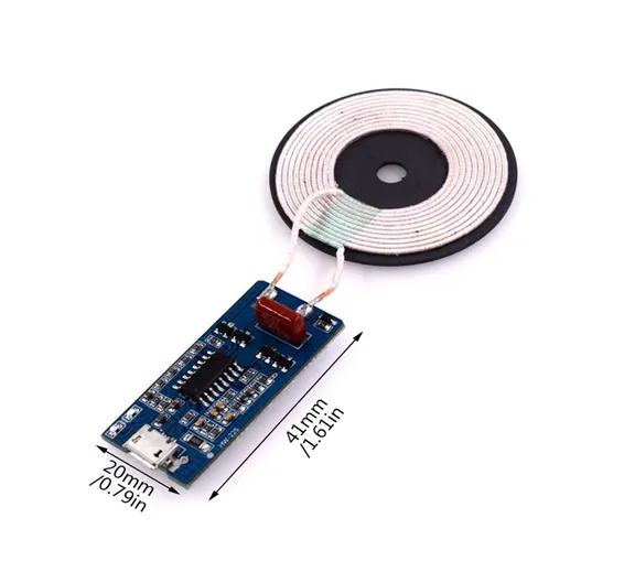 Qi DIY Wireless Charger Module Transmitter PCBA Circuit Board with DIY Coil