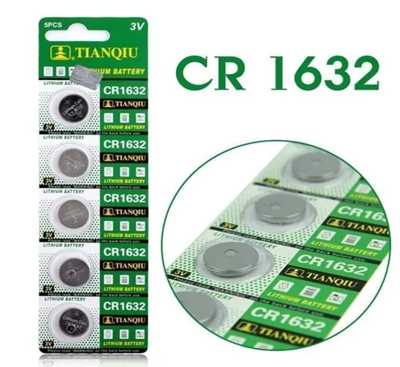 3V Lithium Button Coin Cell Battery CR1632