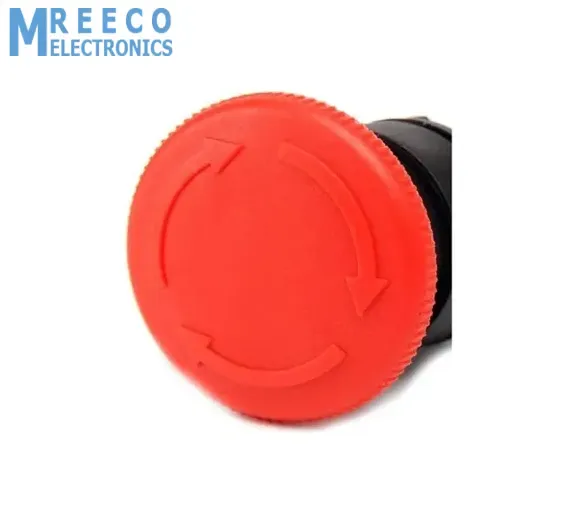 Turn to release N/C Emergency Stop Mushroom Push Button Switch