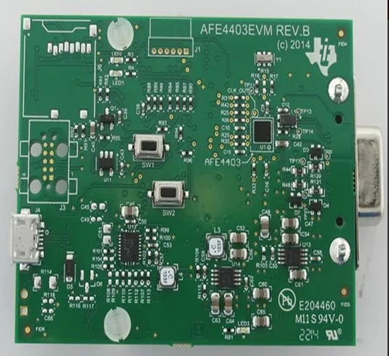 AFE4403 Integrated AFE for Heart-Rate Monitors and Pulse Oximeters Evaluation Board