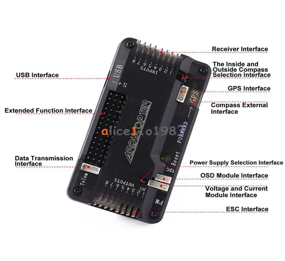 APM2.8 Multicopter Flight Controller