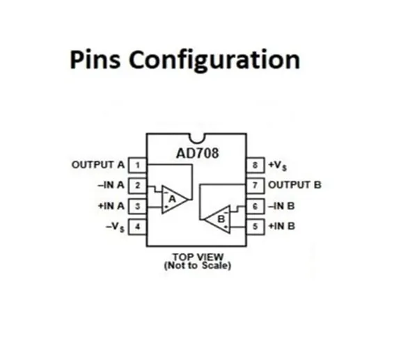 Op Amp AD708JN Dip 8 IC