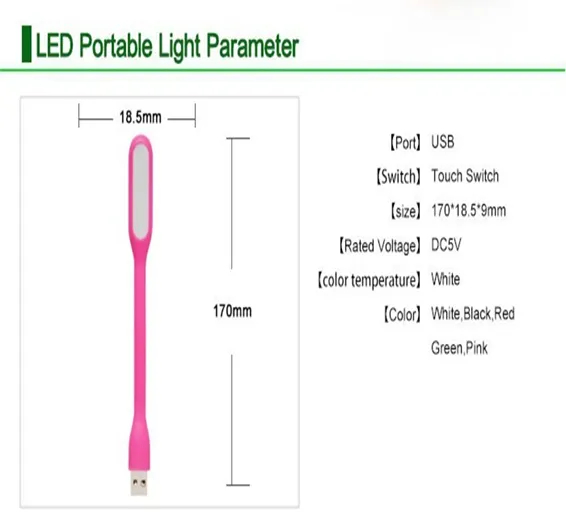Flexible Mini USB LED Light