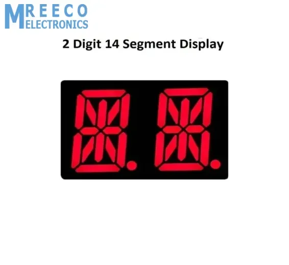 2 Digit 14 Segment Dual Alphanumeric LED Display