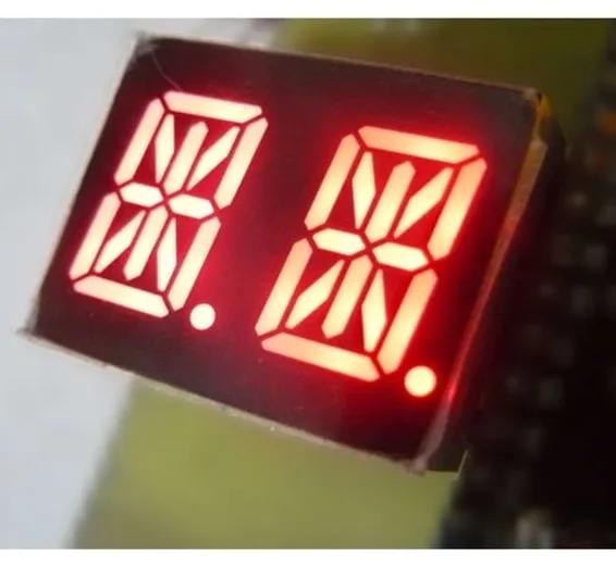 2 Digit 14 Segment Dual Alphanumeric LED Display