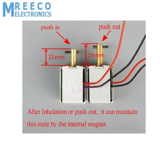 DC 6-12V Bidirectional Self-retaining Solenoid Push Pull Electromagnet PJT-01D