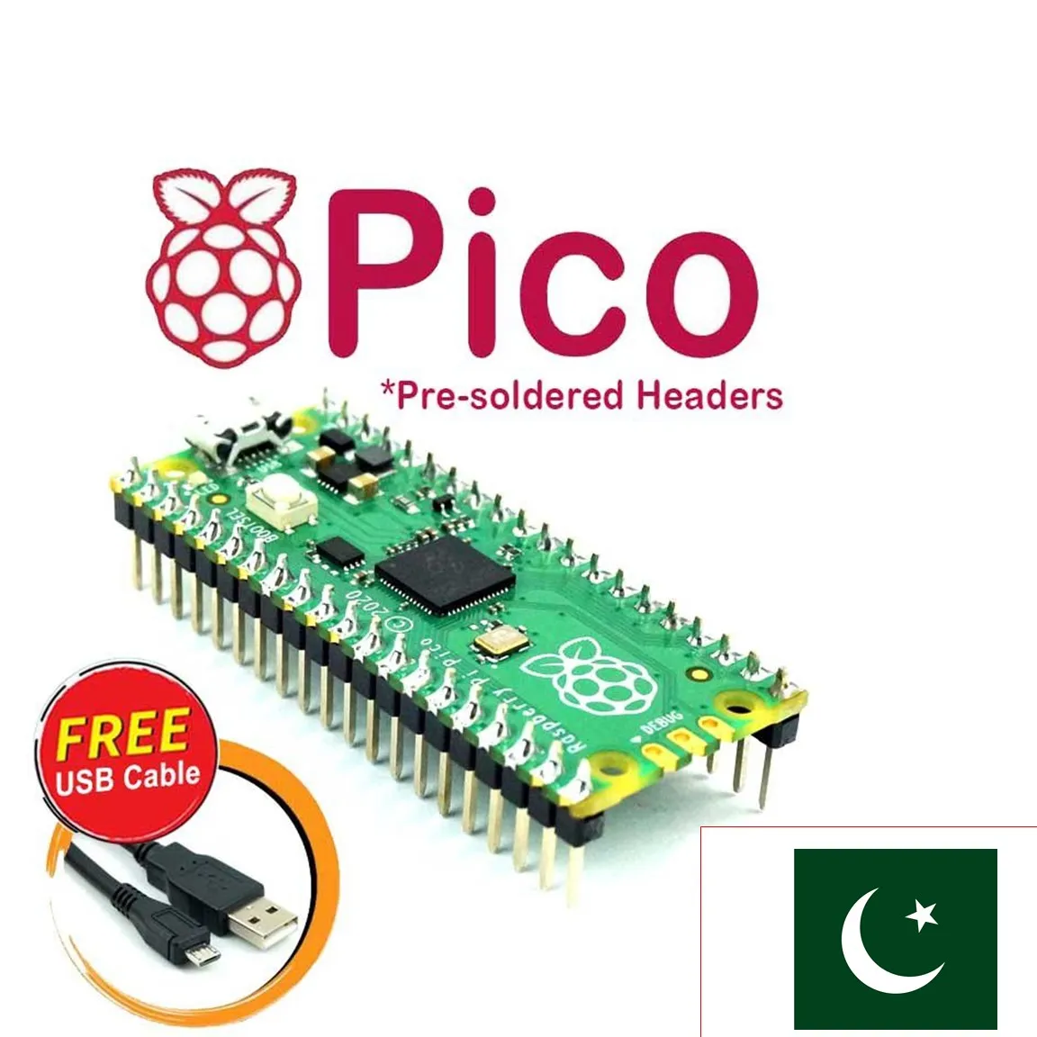 Raspberry Pico RP2040 Microcontroller In