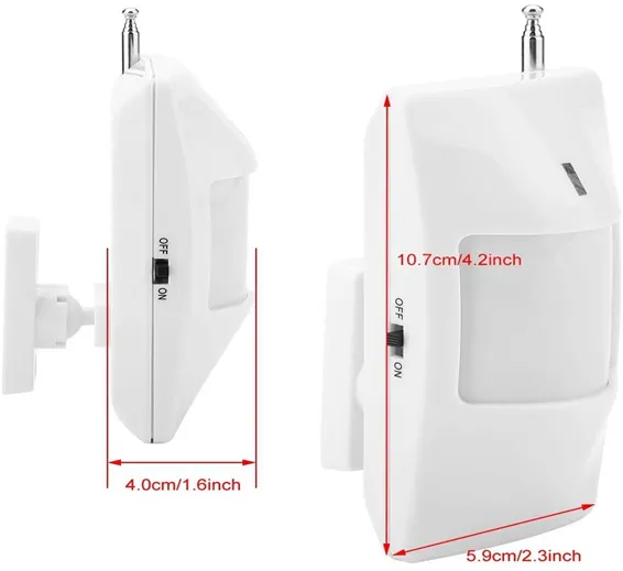433MHZ Wireless PIR Motion Sensor Detector for Home Security