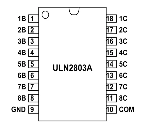 ULN2803A SMD Hi-Voltage Current Darlington Transistor Array