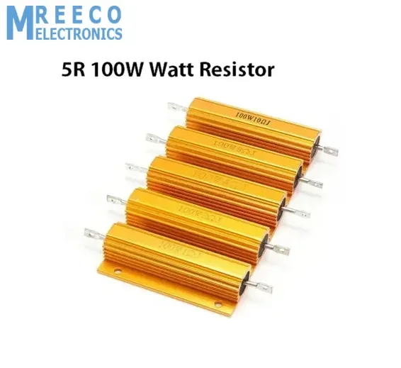Aluminum Golden 5 Wirewound 5R 100W Watt Resistor