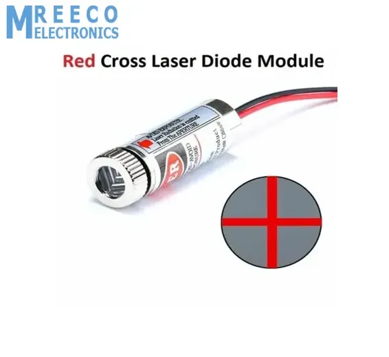 5mW 650nm Red Cross Line Laser Module Adjustable Focus Laser Diode