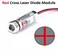 5mW 650nm Red Cross Line Laser Module Adjustable Focus Laser Diode