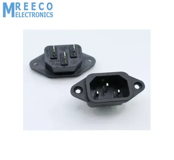 3 Pin Male Power Socket (Computer Power Socket)