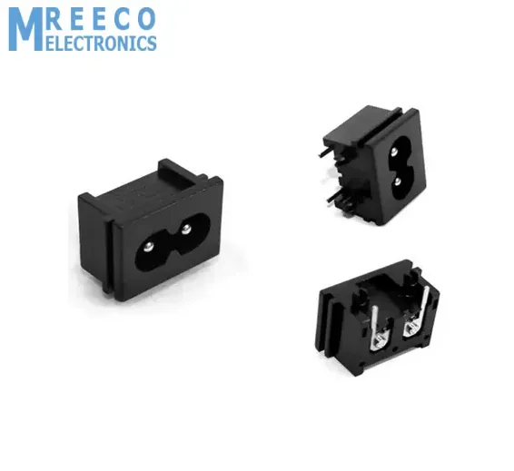 2.5A 250V Male Plug AC Power Socket Connector 23x18x13.3mm