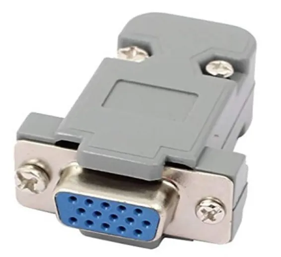VGA connector with cover Type A Female DB-15