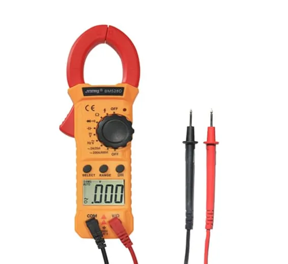 Handheld Digital Clamp Meter BM528D Non Contact AC DC Volt Amp Multimeter In Pakistan