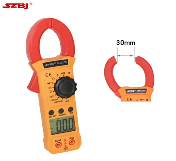 Handheld Digital Clamp Meter BM528D Non Contact AC DC Volt Amp Multimeter In Pakistan