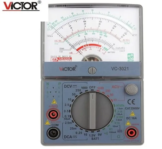 Handheld Analogue AC DC Multimeter VICTOR VC3021 Mechanical Universal Analog Meter