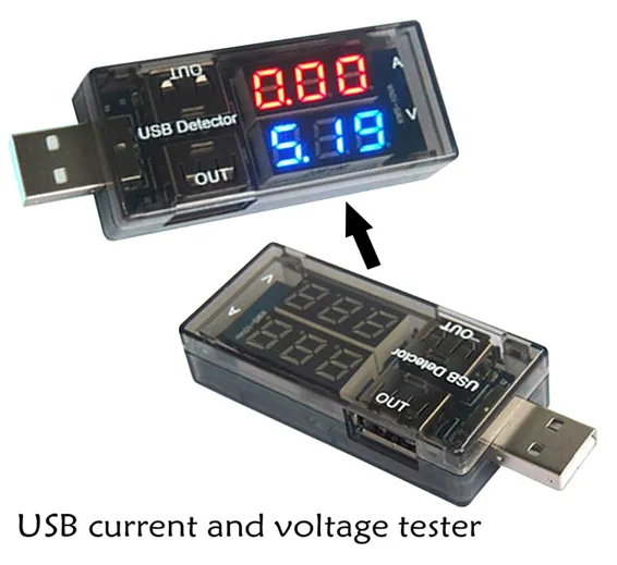 KEWEISI USB Current Voltage Meter Battery Tester