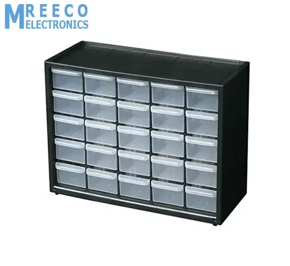 25 Section Cabinet Plastic Drawer Organizer Box Components Jewelry Box