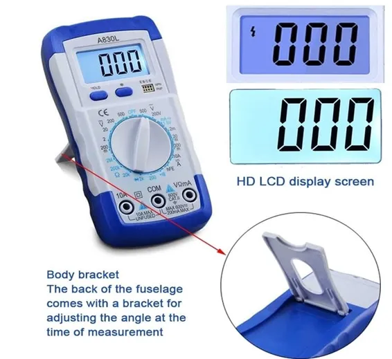 Digital LCD Multimeter A830L