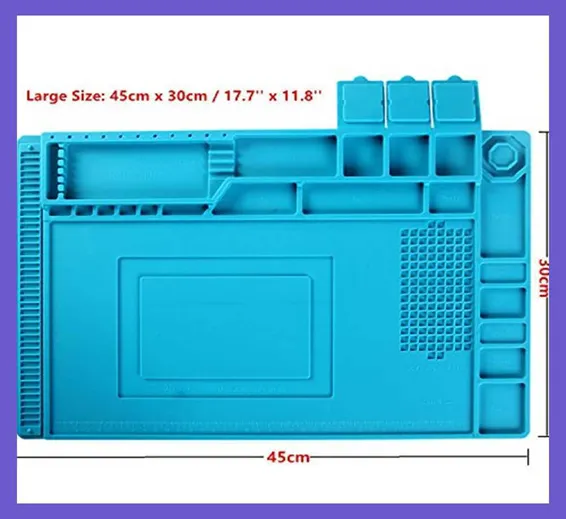 Heat Insulation Silicone Large Soldering &amp; Repairing Mat