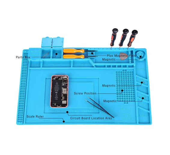 Heat Insulation Silicone Large Soldering &amp; Repairing Mat