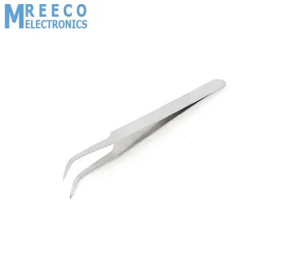 Bend Tweezers Stainless Steel Electronics Watchmakers Bent Tweezers