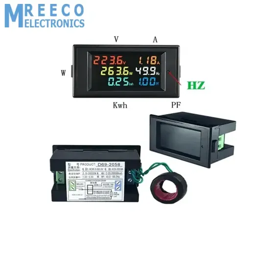 Multifunction Electric Energy Meter with LCD Display D69 2058