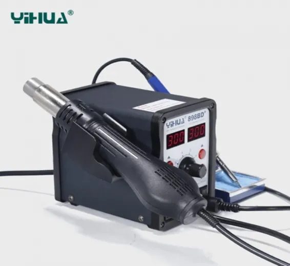 Hot Air Soldering Rework Station Welding Machine YIHUA YH898BD+