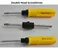 Double Head Plastic Handle Screwdriver