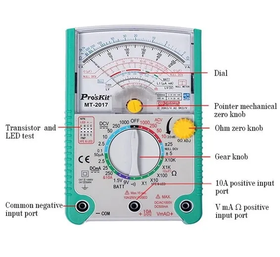 Proskit Analog Multimeter MT2017