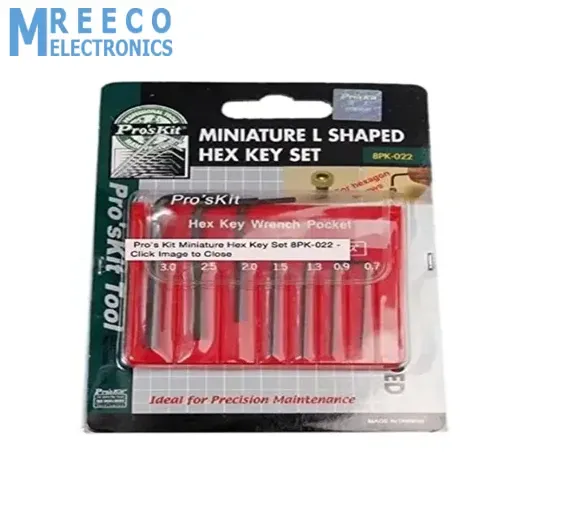 Miniature L Key Wrench Screwdriver Kit Hex key Set Allen 7Pcs 0.7-3.0mm 8PK-022 Proskit