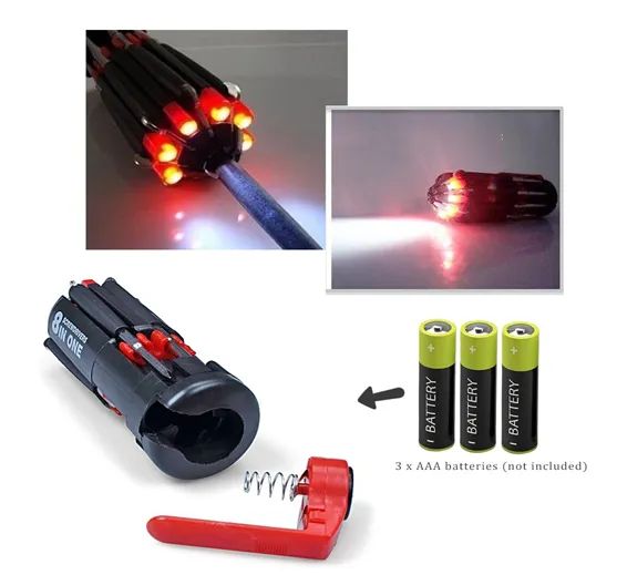 8 in 1 Multi-Screwdrivers with Flashlight