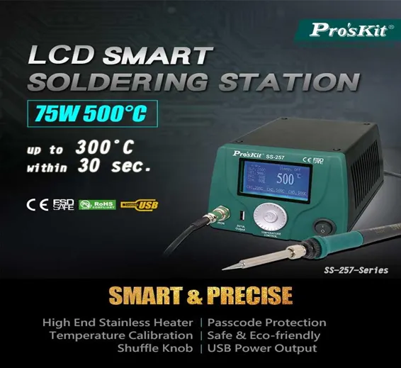 SS-257 75W Soldering Station Intelligent BGA Temperature Controller By Proskit