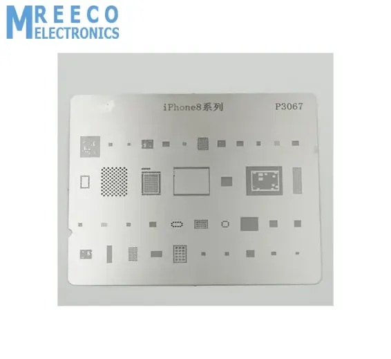 P3067 IC Chip BGA Reballing Stencil Kits Set Solder Template Multi-Function CPU Tin Steel Net For I Phone 8